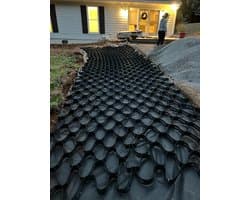Grondrooster Stabilisator - Grindrooster Oprit - Oprit Versterken - Doorlatende Gaten - 5 cm Hoog - Zwart