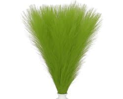 61 cm pampasdecoratie, 50 stuks kunstmatige pampas, bulk, pluizig kunstgras, klein gedroogd voor thuis, boho, decoratie, vaas, bruiloft, muur, grond, groen