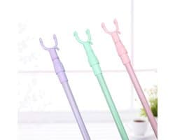 Dailygoods- Kledingvork Telescopisch - Ruimtebesparend - Lichtgewicht - Stevige Kledingsteun - U-vormige Kop - Plastic Materiaal - Kledinghanger