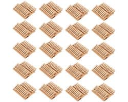 Dailygoods- Wasknijpers Mini Houten - Set van 400 - 3,5 x 0,7 cm - Voor Knutselen - Doe-het-zelf Decoratie - Betrouwbare Grip - Knutselmateriaal