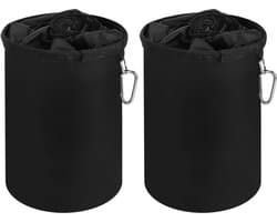 Wasknijperzakken 2 stuks waterdicht met haken 20 x 28 cm voor 150-200 wasknijpers