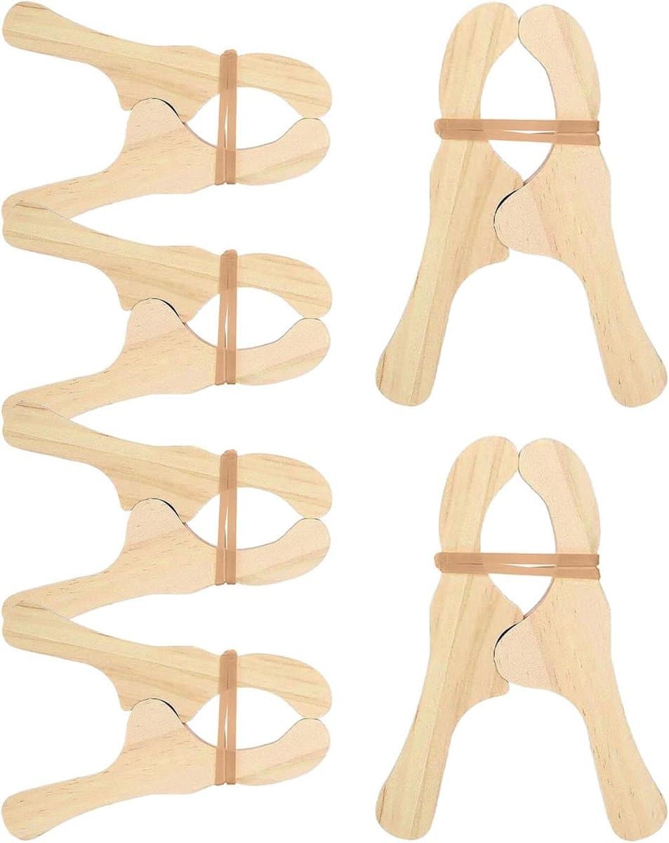 Houten Wasknijpers - Houten Clips - Handdoeken Drogen - Splintervrij Ontwerp - 12x8 cm - Niet gespecificeerd — afbeelding 1