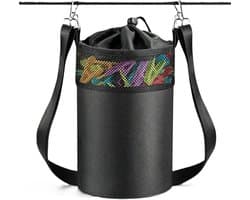 Wasknijperzak met Schouderriem - Blauw - 22 x 15 cm - Handsfree Organizer voor Waslijn en Tuin
