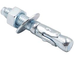 Wiganker Set - Betonanker Schroef - Stevig Bevestigen - Verzinkt Koolstofstaal - 3/8 x 2-1/2 Inch - Zilver
