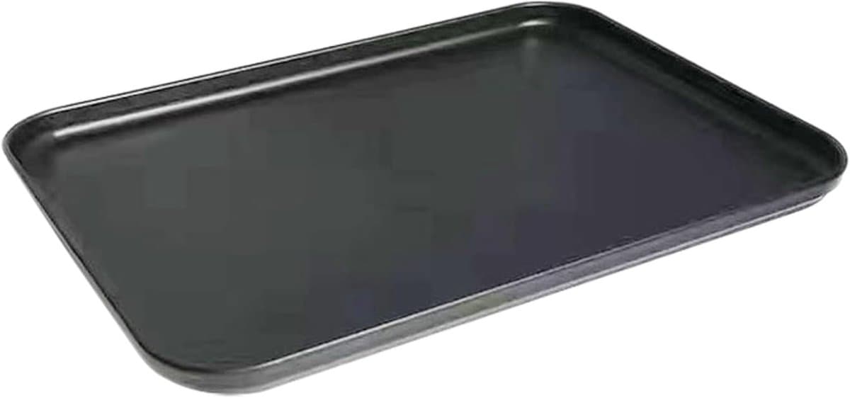 Verdikte Lekbak - Plantenopvangbak - Keuken Afwatering - Grote Capaciteit - 37x26x1.6cm - Zwart — afbeelding 1