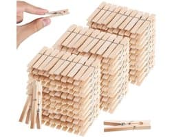 Houten Wasknijpers - Kleine Knijpers - Kleding Ophangen - Natuurlijk Hout - 4.8 cm - Houtkleur