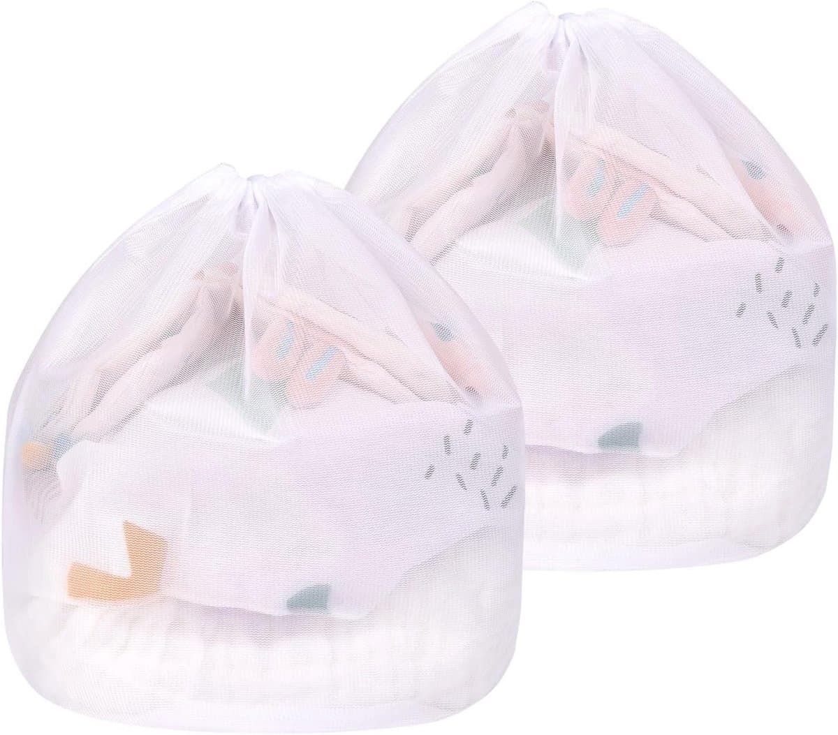 Wasnet voor Delicate Kleding, Herbruikbare Waszakken met Koord, Ideaal voor Ondergoed en Lingerie - 30 x 40 cm, Set van 2 — afbeelding 1