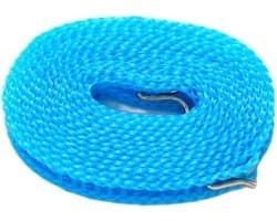 Waslijn - Drogende Lijn - Kleding Drogen - Winddicht Ontwerp - 5 Meter - Blauw