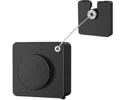 Uittrekbare Waslijn - Wand Waslijn - Ruimte Besparen - Niet Boren - 4 Meter - Zilver