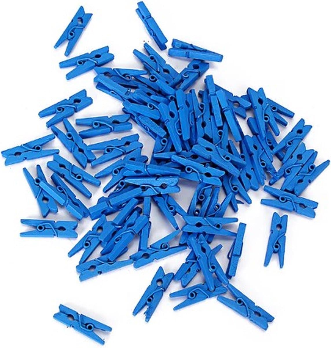 Go Go Gadget - Mini Knijpers - Set van 20 STUKS - Fotoknijpers - Geboortekaartje - Knutselen - Decoratie - Blauw — afbeelding 1