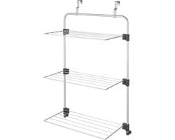 Metaltex Gale wasdroger over de deur grijze Epotherm coating 35 x 58 x 87 cm - compact en krachtig