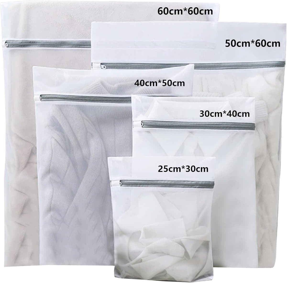 5 stuks wasnet voor wasmachine wasnet, waszak voor gevoelige, blouse, schoenen, beha, ondergoed — afbeelding 1