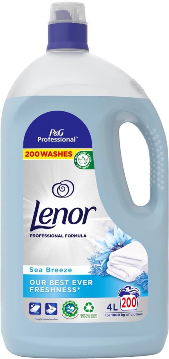 Lenor Professional Wasverzachter Zeebries - 200 wasbeurten - 4 L — afbeelding 1