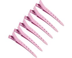 Krokodillentang 24 stuks - metalen haarclips 3,5 inch - roestvrij met gaten - voor kapsels, voedselzakken en doe-het-zelf