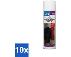 HG - Tegen Nare Geurtjes In Textiel - Natuurlijk Zuiveringsproces - Veilig Voor Alle Textiel - 400 ml - Bulkverpakking - 10 stuks