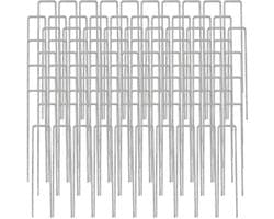 Grondankers Staal - Haringen Bodemanker - Tuin Vastzetten - Extra Sterk 3mm - 150x25mm - Verzinkt