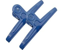 Jumbo Zakclips - Grote Klemmen - Zakken Afdichten - Roestvrij Staal - 30 cm Breed - Blauw