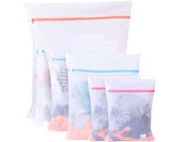 6-delige wasnetten voor de wasmachine, 3 maten waszakken voor delicate kleding, bescherming tegen vervorming en slijtage van sweaters, shirts en ondergoed