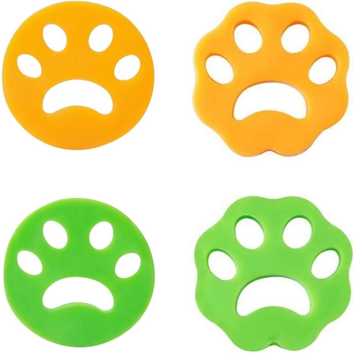 Herbruikbare dierenhaarvangers voor wasmachine - set van 4 - premium siliconen - vangt fijnste haren en pluisjes - ShopVlot — afbeelding 1