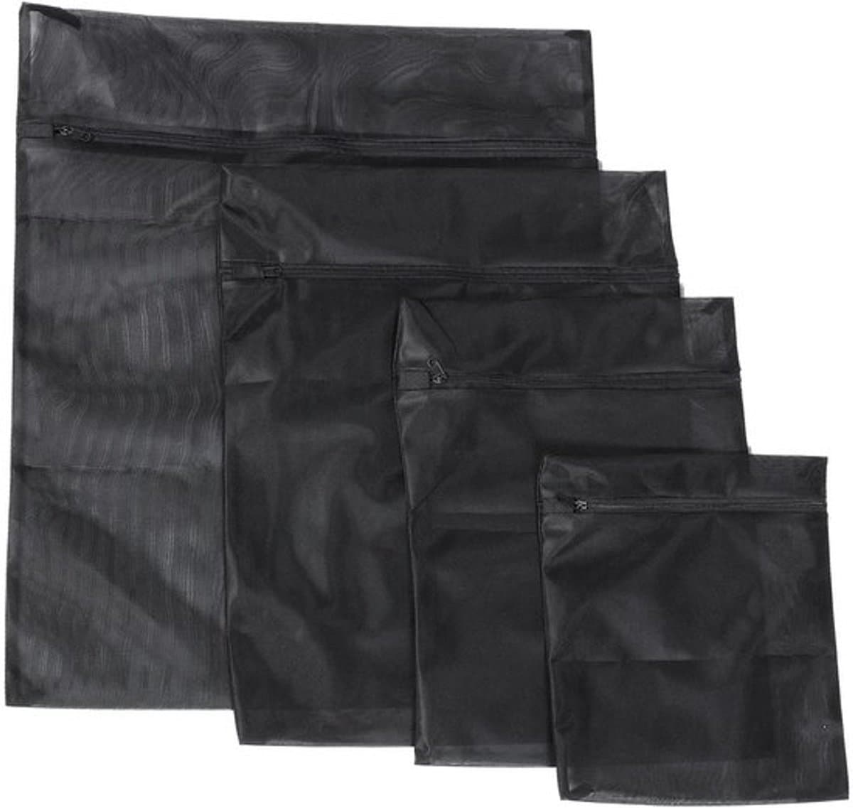 Mini-mesh-waszakken - Wasnet voor kleding - Zwart - Opbergtas voor wasgoed - Reiswaszakken - Geschikt voor ondergoed — afbeelding 1