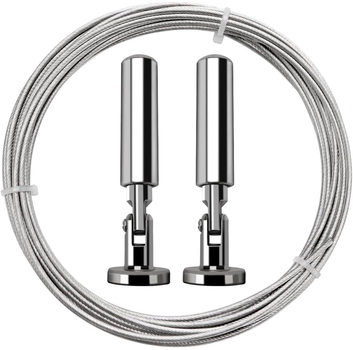 Dailygoods- Gordijnkabel 5 m - Roestvrij Staal - Waslijn - Spansysteem - Multifunctioneel - Inclusief Houders/Screws — afbeelding 1