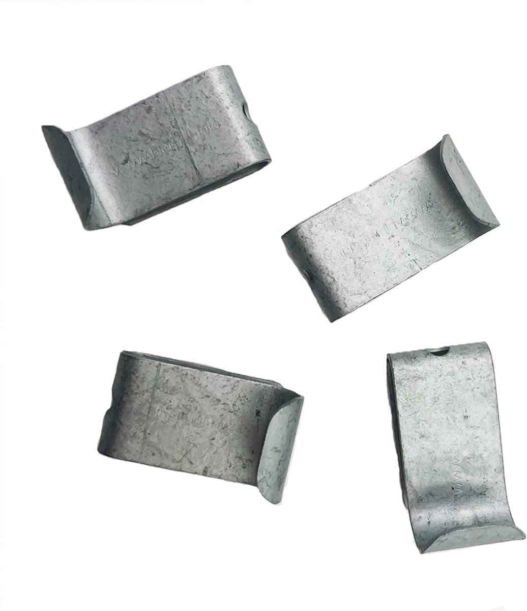 Afvalzak Klemmen - Prullenbak Clips - Vuilnisbak Netjes - Roestvrij Staal - 4 Stuks - Zilverkleurig — afbeelding 1