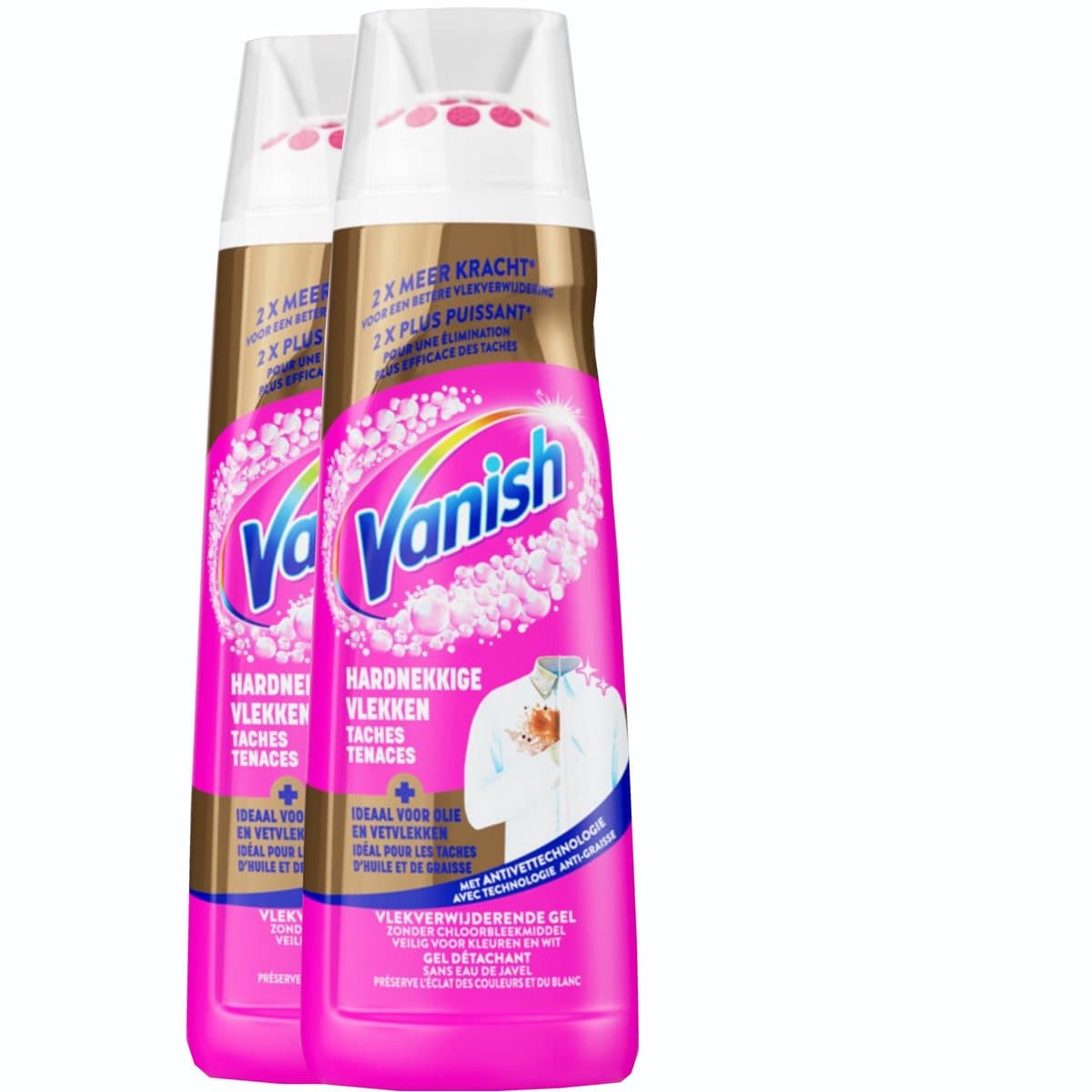 Vanish Oxi Action Gold Powergel Vlekverwijderaar - 200ml x2 — afbeelding 1