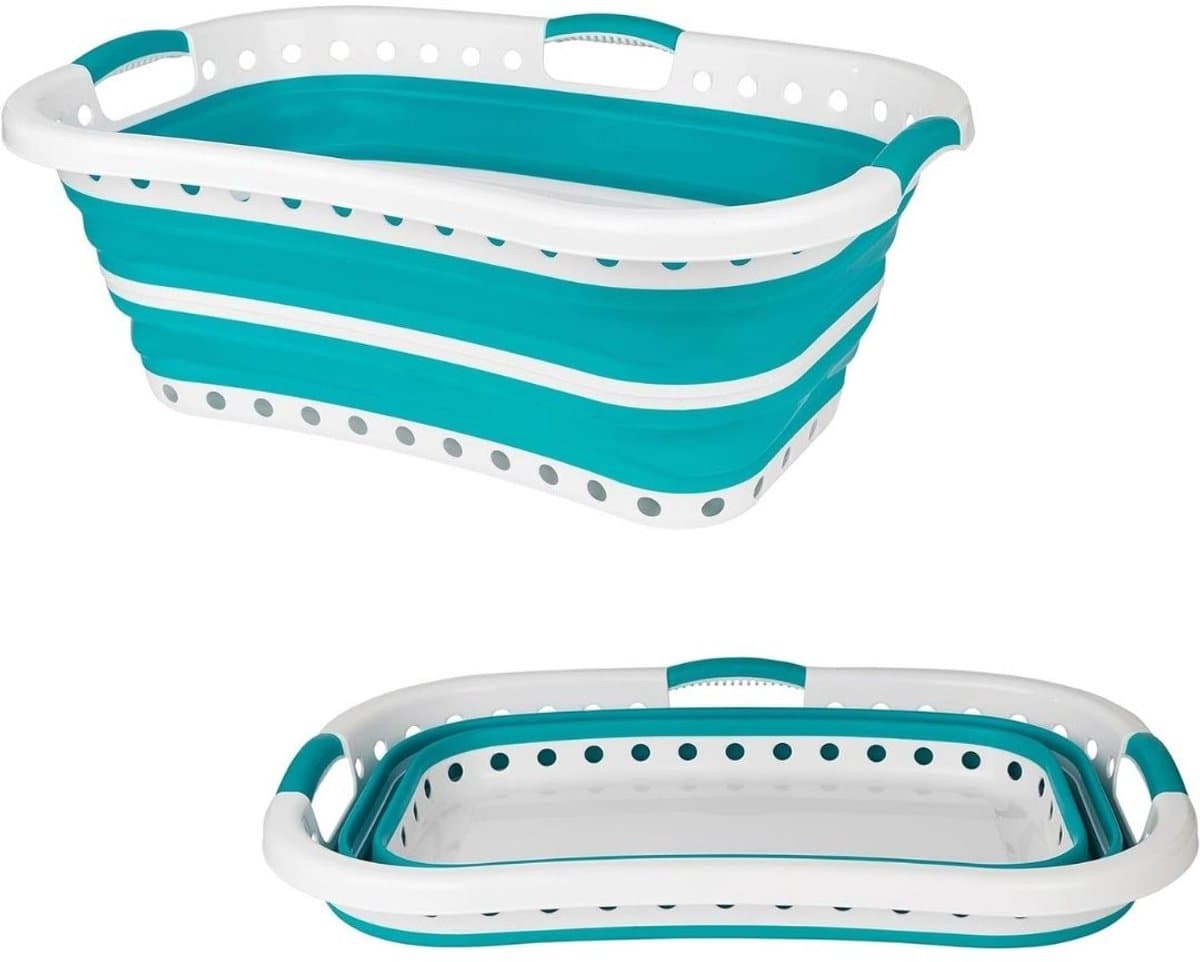 Heupwasmand - Wassorteerder - Wasbox - Wasmand - Turquoise — afbeelding 1