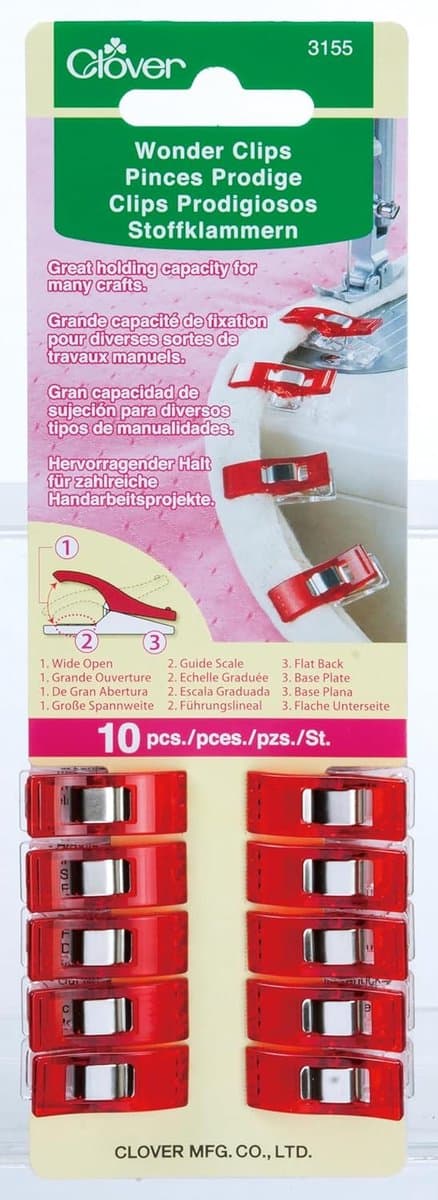 Stofklemmen Wonder Clips - 10 Stuks - Blauw — afbeelding 1