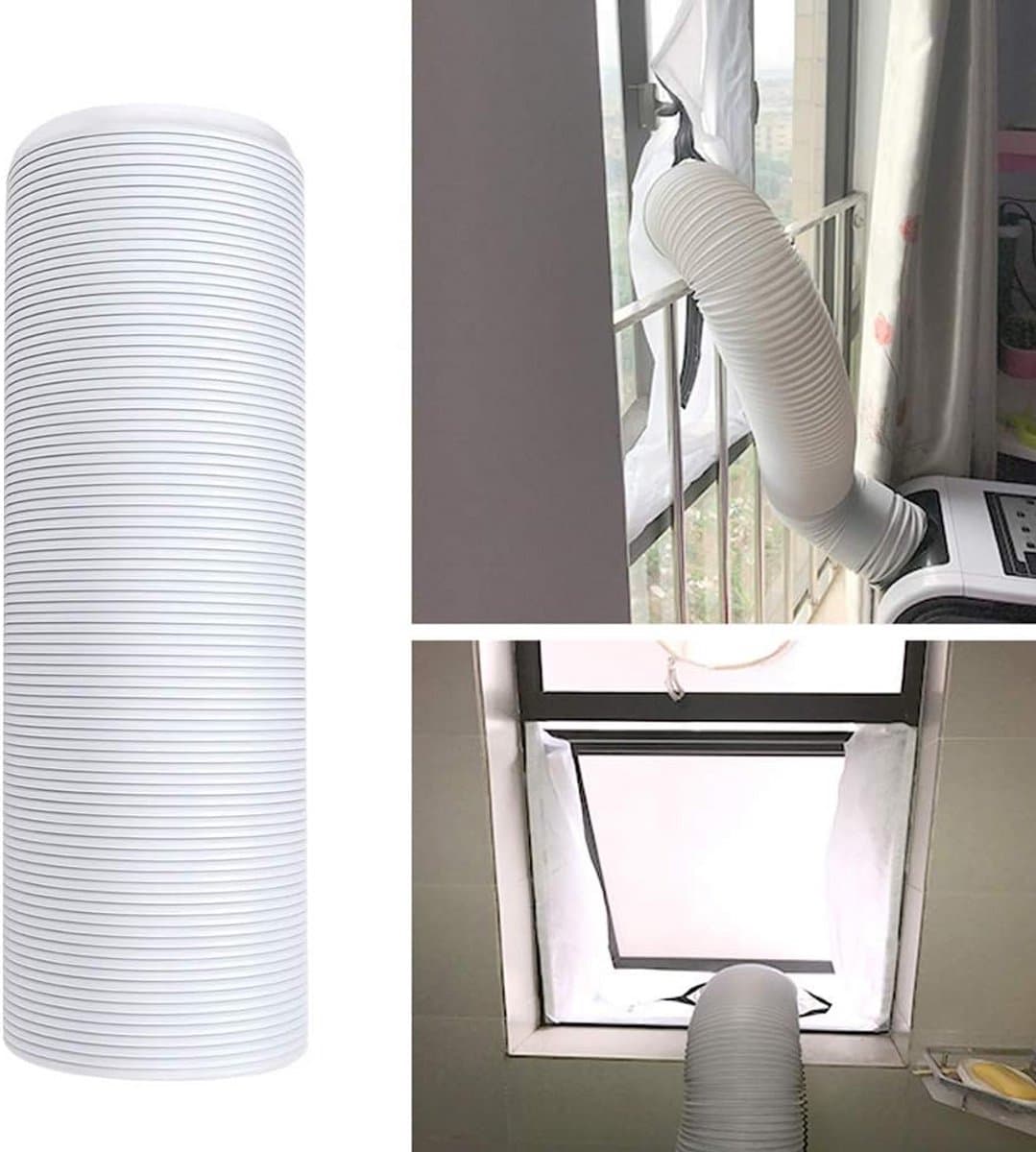 Universele Airco Afvoerslang - Flexibele Uitlaatslang voor Draagbare Airconditioning (Diameter 13 cm x 1,5 m) — afbeelding 1