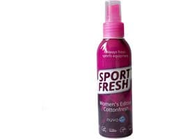 nuvoClean Sportfresh - Cottonfresh - Probiotische geurverwijderaar voor sportschoenen, handschoenen & sportuitrusting | Tegen zweetlucht in niet-wasbaar sportmateriaal