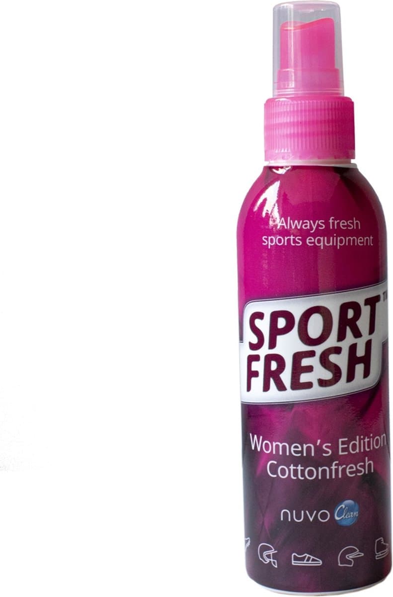 nuvoClean Sportfresh - Cottonfresh - Probiotische geurverwijderaar voor sportschoenen, handschoenen & sportuitrusting | Tegen zweetlucht in niet-wasbaar sportmateriaal — afbeelding 1