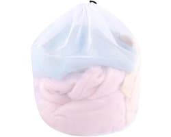 Allecto Plus - Waszak met trekkoord en fijnmazig wasnet voor fijne was - 50 x 60 cm - Voor blouse, ondergoed, sokken, beha - 1 stuk