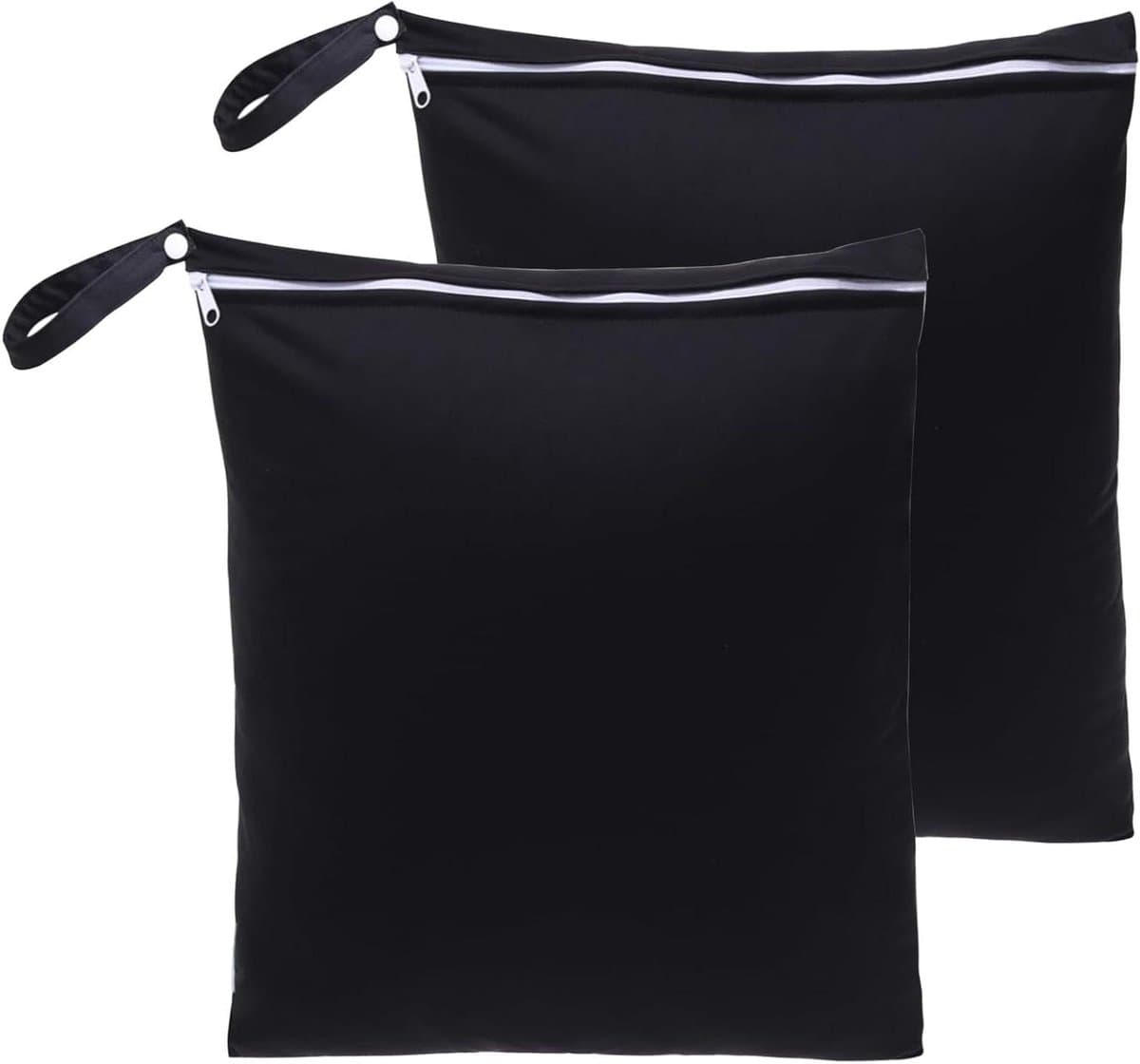 JGS Premium - Set van 2 waterdichte herbruikbare zakken 40 x 30 cm - Voor vuile was en natte kleding - Met ritssluiting - Ideaal voor reizen en thuisgebruik — afbeelding 1