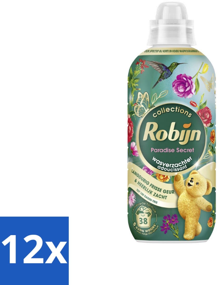 Robijn – Wasverzachter – Intense Paradise Secret – 765 ml - Voordeelverpakking - 12 stuks — afbeelding 1