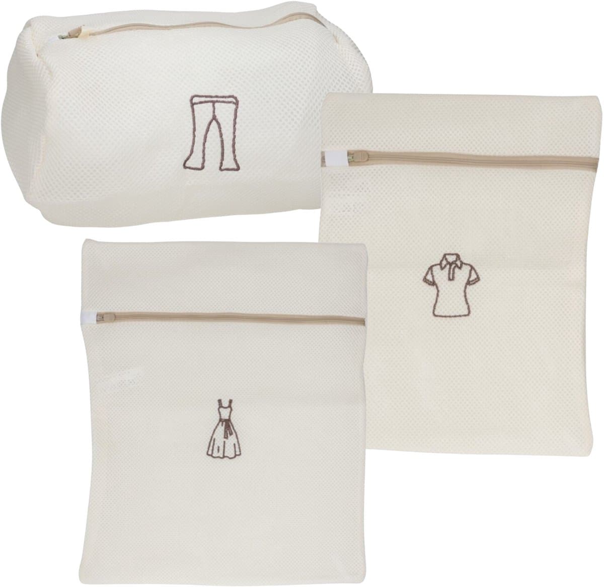 Gerimport waszakken Iris set - 3 formaten - voor delicaat wasgoed - lingerie/bh waszak — afbeelding 1