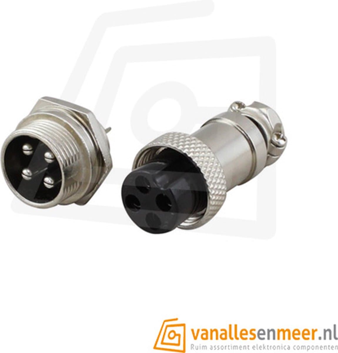 GX16-4 CONNECTOR, 4 PINS — afbeelding 1