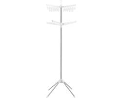 ACAZA Wasrek - Droogrek - Wasrek inklapbaar - 186 cm hoog - 360° Draaibare armen - 27 Haken + 24 clips - Max 16 kg Draagvermogen