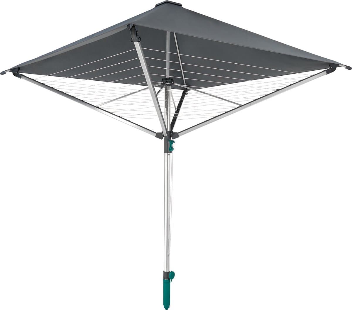 Leifheit droogmolen Linoprotect 400 met waterdicht dak - incl. bodemhuls - 40 m drooglengte - 4 wasmachineladingen — afbeelding 1