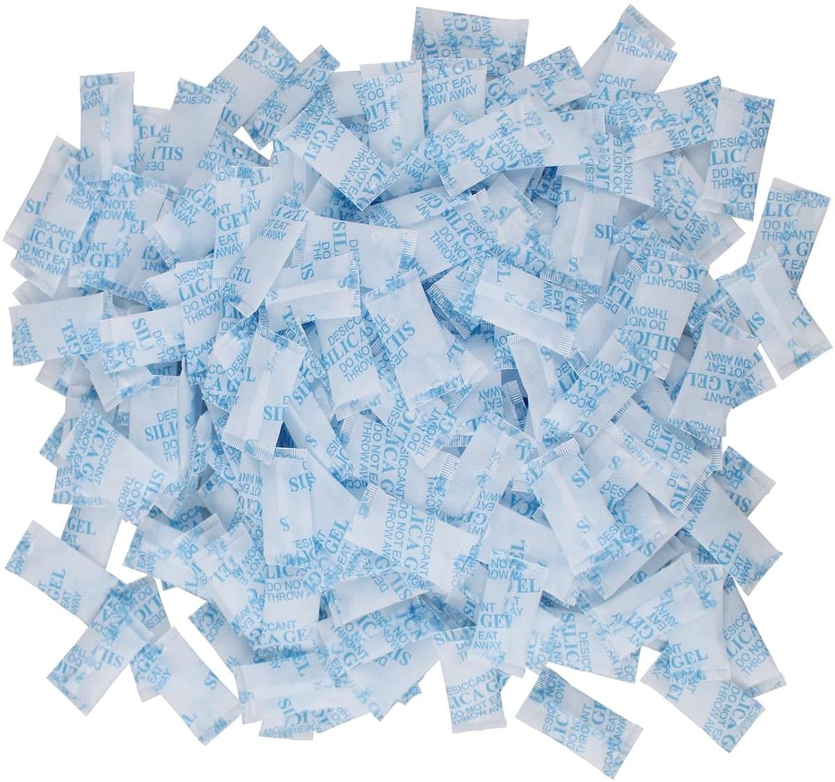 100 verpakkingen silicagelzakken, silicagel (transparant, 100 × 1 g) — afbeelding 1