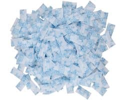 100 verpakkingen silicagelzakken, silicagel (transparant, 100 × 1 g)