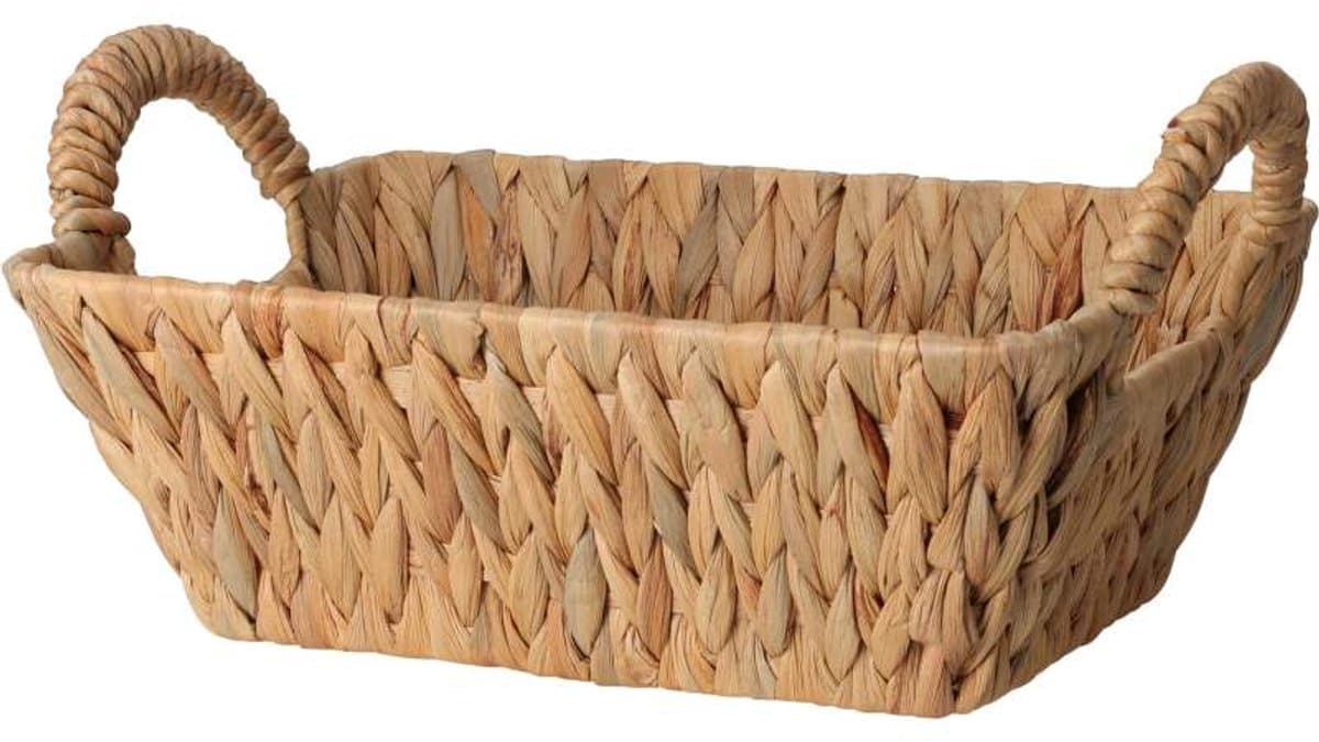 Rechthoekige mand met handvatten, 34 x 15 cm — afbeelding 1
