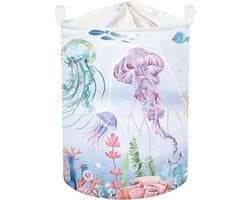 Opbergmand voor kinderen, 63 l | Grote opvouwbare waterdichte stof, speelgoedmand, boeken, kleding, slaapkamer, badkamer, wasruimte