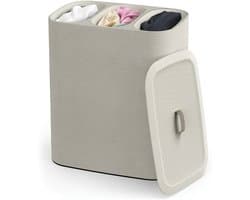 VALI® Wasmand - Wassorteerder - Wasbox - Beige - 40cm x 60cm x 71cm