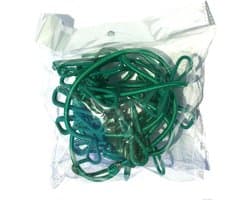 Waslijn Set - Drogrek Draagbaar - Reizen en Camping - Intrekbaar en Elastisch - 2 Stuks - Groen
