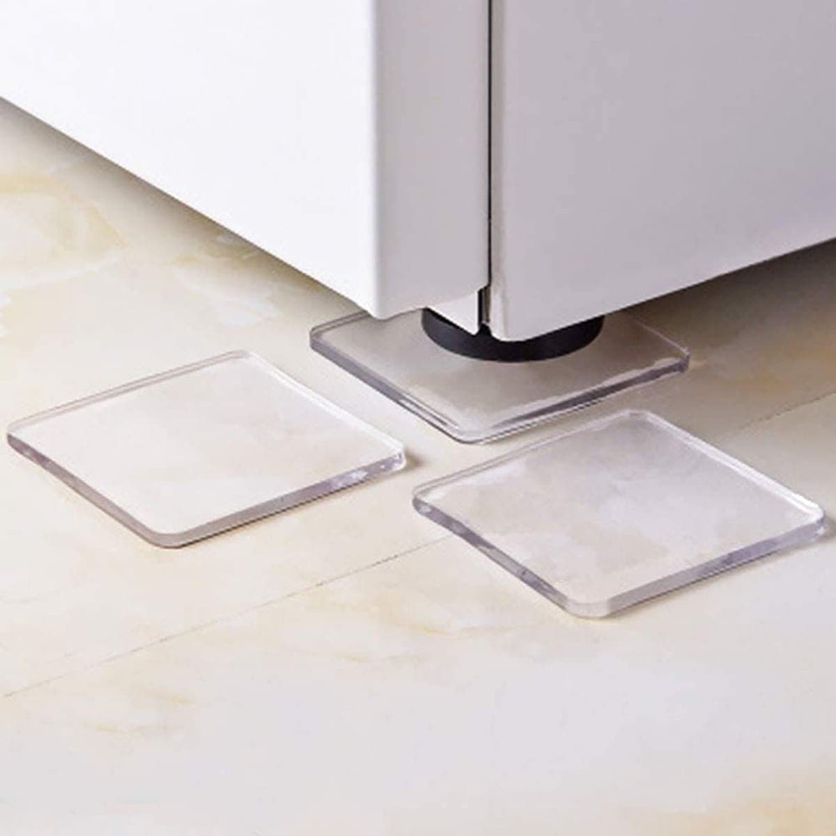 Trillingsdempers Wasmachine - 12 Stuks - Wasmachine dempers - 5 mm Dik - Universeel pads voor Wasmachine en Droger - Geluidsdempers - Trillingsmat - Antislipmat - Anti trillings / vibratie dempers pads - Wasmachine Verhoger - Schokdempers wasmachine — afbeelding 1