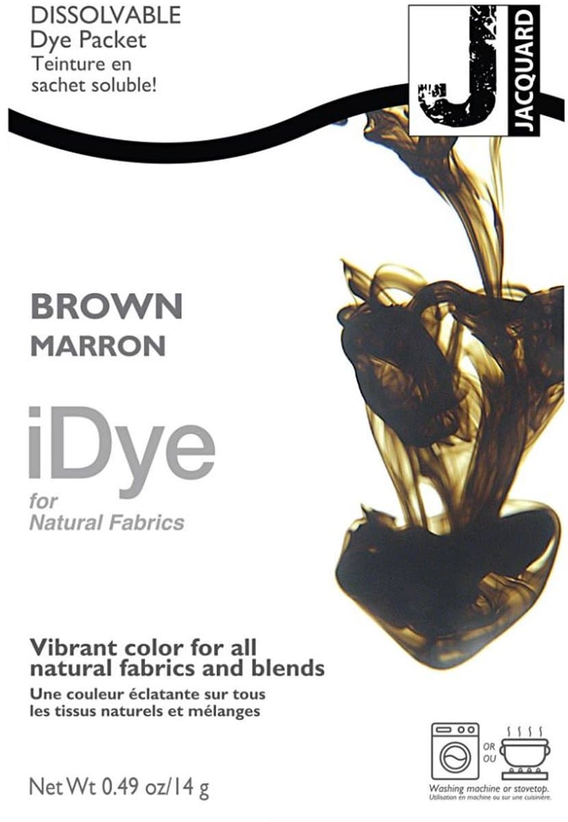iDye Textielverf Bruin - Kledingverf - Stoffenverf - Voor Katoen Zijde Linnen en Rayon - 14 gram — afbeelding 1
