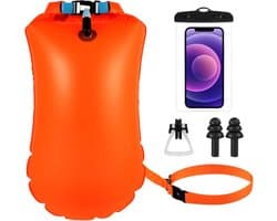 Swim Bubble, droogzak, boei zwemmen | 20L Waterdichte Veiligheidszwemboei voor Open Water en Triatlon