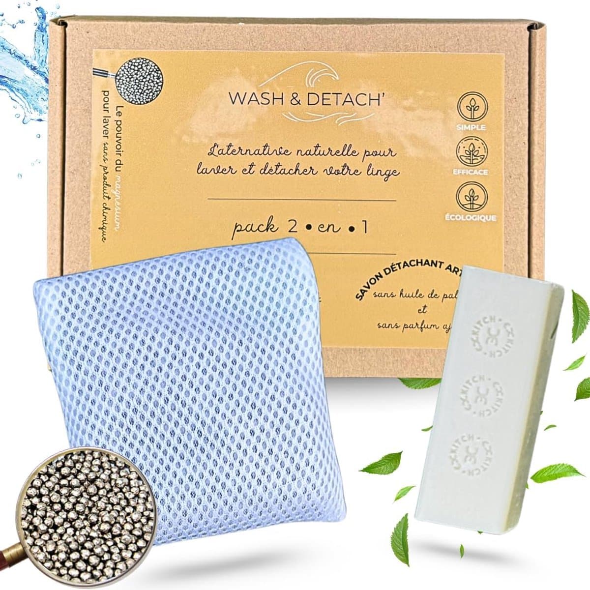 SnelShoppen - Ecologische Wasballen Zonder Wasmiddel, Herbruikbaar 1 Jaar, 2 in 1 Pak, 100% Biologische Schapenwol, Compatibel Met Alle Wasmachines en — afbeelding 1