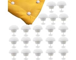 20 Stuks Witte Dekbedovertrekclips 3 × 2,5 cm Anti-slip Clips Met Knopen – Voor Dekbedovertrekken, Lakens, Gordijnen, enz.